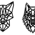 Lobo y zorro - Vector descarganle para corte CNC y grabado laser gratis | Stanser