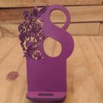 Portacelular "Flores" - Vector descarganle para corte CNC y grabado laser gratis | Stanser