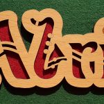 Letrero "Abril" - Vector descarganle para corte CNC y grabado laser gratis | Stanser