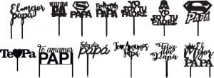 Cake Toppers «Papá»
