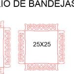 Trío de bandejas - Vector SVG DXF para CNC Router y Laser CO2 - Descargable gratis | Stanser