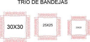 Trío de bandejas