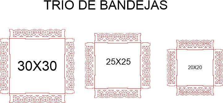 Trío de bandejas