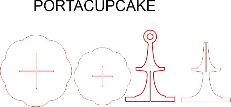 Torre para cupcakes (2 niveles)