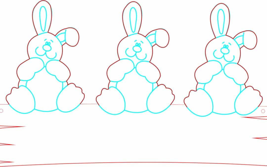 Decoración «Conejos de Pascua»
