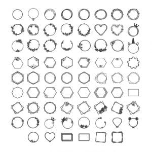 Marcos para cake toppers