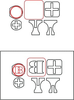 Mecanismo base para sello