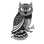 Imagen de Búho - Vector descarganle para corte CNC y grabado laser gratis | Stanser