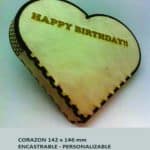 Caja de corazón "HBD" - Vector SVG DXF para CNC Router y Laser CO2 - Descargable gratis | Stanser