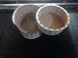 Caja de doble piso