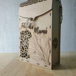 Caja de regalo "Feliz día Mamá" - Vector SVG DXF para CNC Router y Laser CO2 - Descargable gratis | Stanser