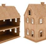 Casa para muñecas (2 pisos) - Vector descarganle para corte CNC y grabado laser gratis | Stanser