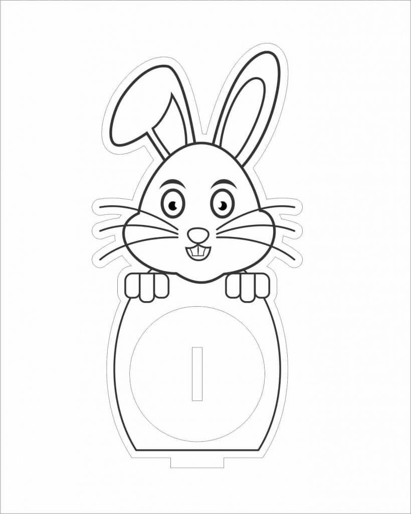Conejo para bombones — vector para corte CNC