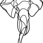 Cabeza de elefante de curvas - Vector descarganle para corte CNC y grabado laser gratis | Stanser