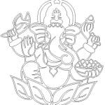 Elefante budismo - Vector descarganle para corte CNC y grabado laser gratis | Stanser