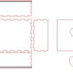 Caja con tapa de corazón - Vector SVG DXF para CNC Router y Laser CO2 - Descargable gratis | Stanser