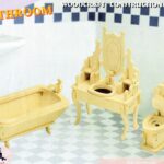 Juego de baño miniatura - Vector descarganle para corte CNC y grabado laser gratis | Stanser
