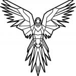 Loro al vuelo - Vector descarganle para corte CNC y grabado laser gratis | Stanser
