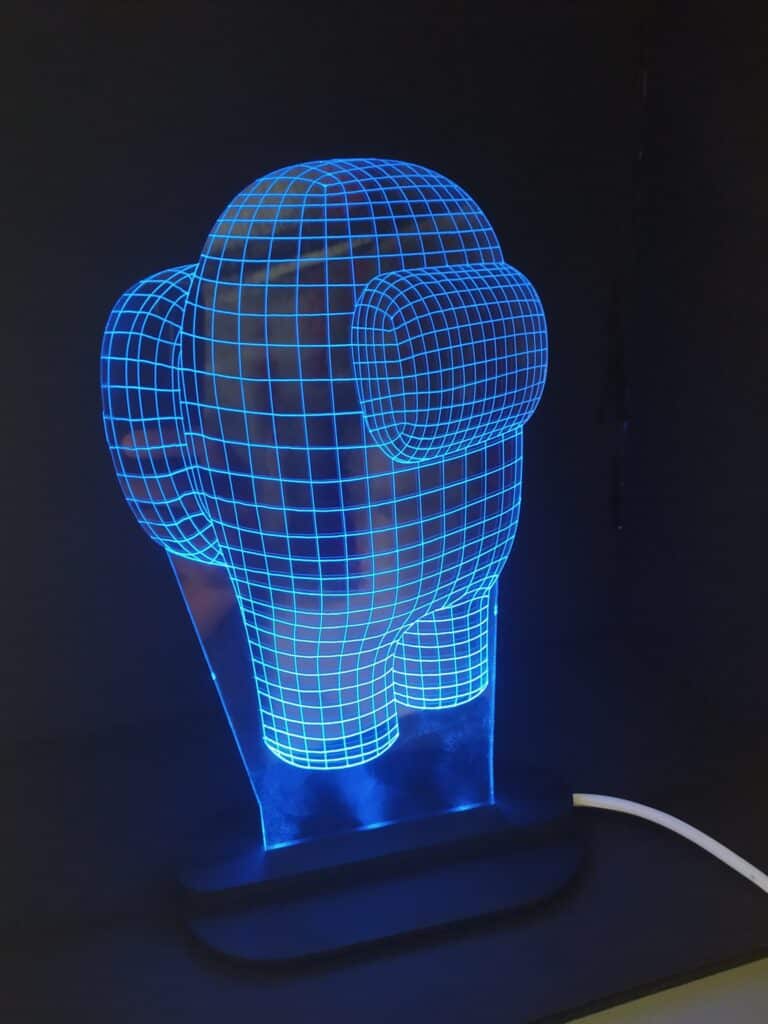 Lámpara extraterrestre — vector para corte CNC