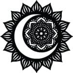 Mandala "Sol y Luna" - Vector descarganle para corte CNC y grabado laser gratis | Stanser