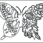 Mariposa mixta - Vector descarganle para corte CNC y grabado laser gratis | Stanser