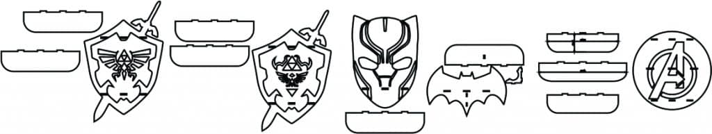 Repisas — vector para corte CNC