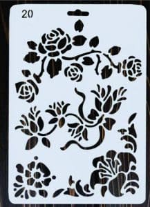 Esténcil de flores