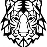 Tigre de bengala geométrico - Vector descarganle para corte CNC y grabado laser gratis | Stanser