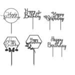 Toppers "Happy Birthday" 11 - Vector descarganle para corte CNC y grabado laser gratis | Stanser