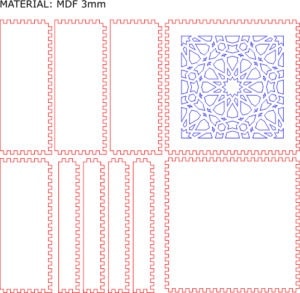 Caja calada «Estrellas»