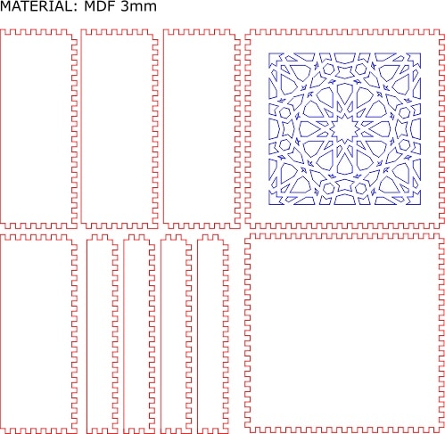 Caja calada «Estrellas»