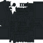 Marco para 4 fotos "Madre" - Vector SVG DXF para Laser CO2 - Descargable gratis | Stanser