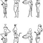 Mujeres africanas - Vector SVG DXF para CNC Router y Laser CO2 - Descargable gratis | Stanser