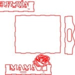 Bandeja "Feliz día Mamá" - Vector SVG DXF para CNC Router y Laser CO2 - Descargable gratis | Stanser