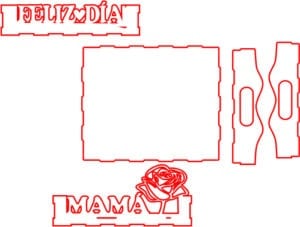 Bandeja «Feliz día Mamá»