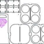 Portacervezas para 4 latas - Vector descarganle para corte CNC y grabado laser gratis | Stanser