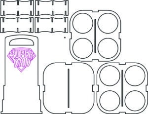 Portacervezas para 4 latas