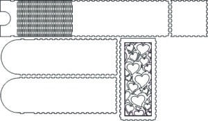 Caja para vino «Corazones»