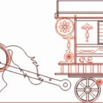 Carreta con caballo dinámica - Vector descarganle para corte CNC y grabado laser gratis | Stanser