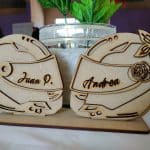 Adorno "Cascos de moto" - Vector SVG DXF para CNC Router y Laser CO2 - Descargable gratis | Stanser