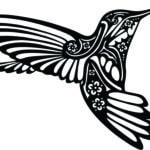 Colibrí 40x40cm - Vector descarganle para corte CNC y grabado laser gratis | Stanser