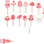 Flores - Vector descarganle para corte CNC y grabado laser gratis | Stanser