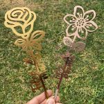 Flor "Feliz día mamá" - Vector SVG DXF para Laser CO2 - Descargable gratis | Stanser