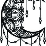Luna de mandala - Vector descarganle para corte CNC y grabado laser gratis | Stanser
