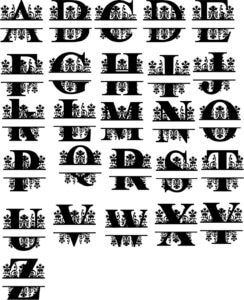 Plantilla de abecedario