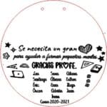 Agradecimiento a profesores - Vector SVG DXF para CNC Router y Laser CO2 - Descargable gratis | Stanser