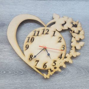 Reloj «Corazón y mariposas»