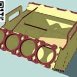 Caja de motor - Vector SVG DXF para CNC Router y Laser CO2 - Descargable gratis | Stanser