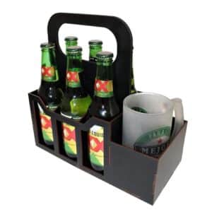 Caja para cervezas y tarro
