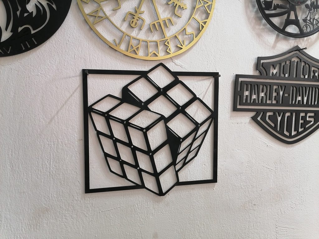 Cuadro «Cubo Rubik» — vector para corte CNC